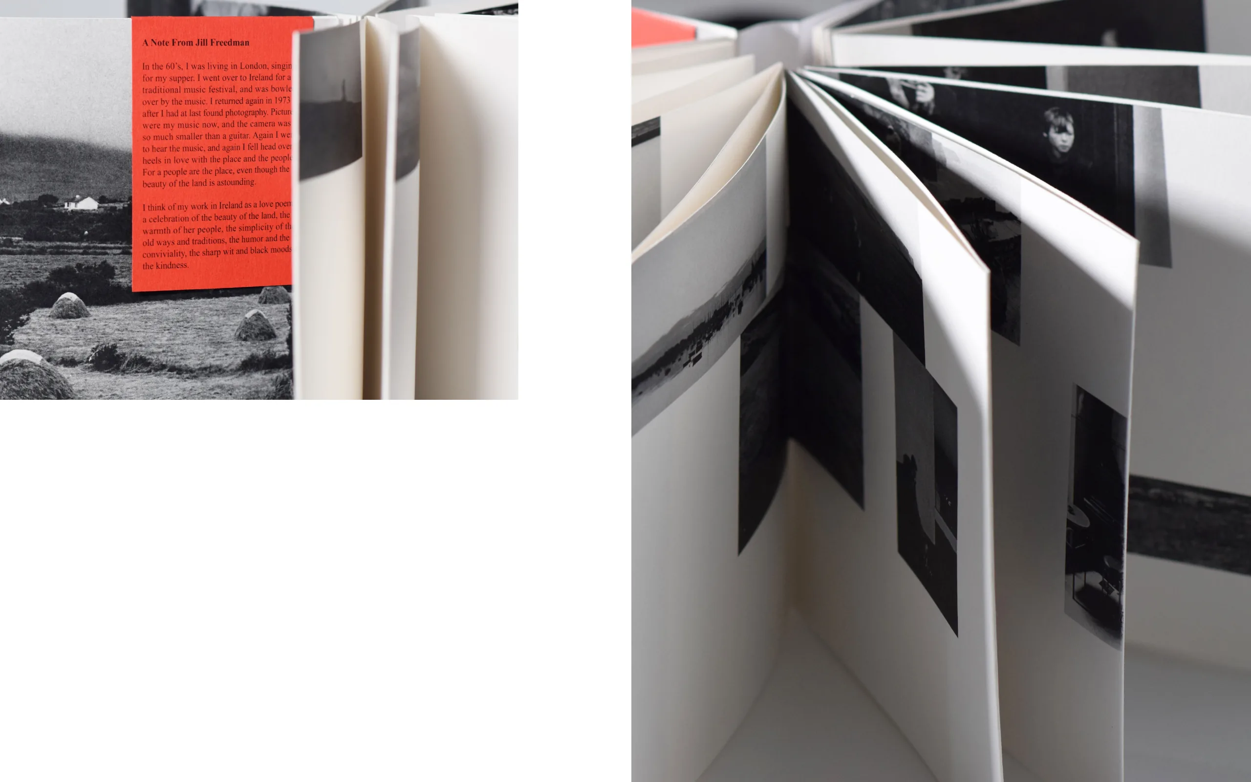 Further spreads from Abbey Reel Pt1 pairing landscape and session photography