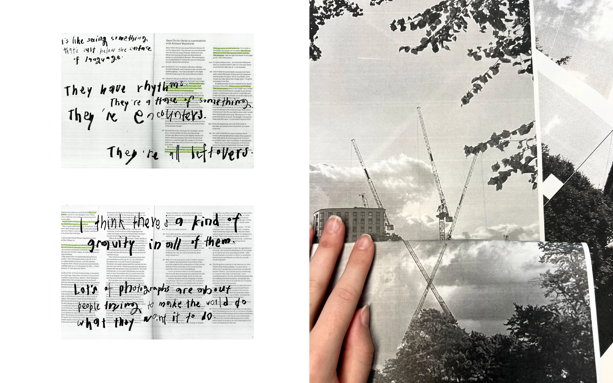 Spreads from the Gravy, Edge, Hill publication