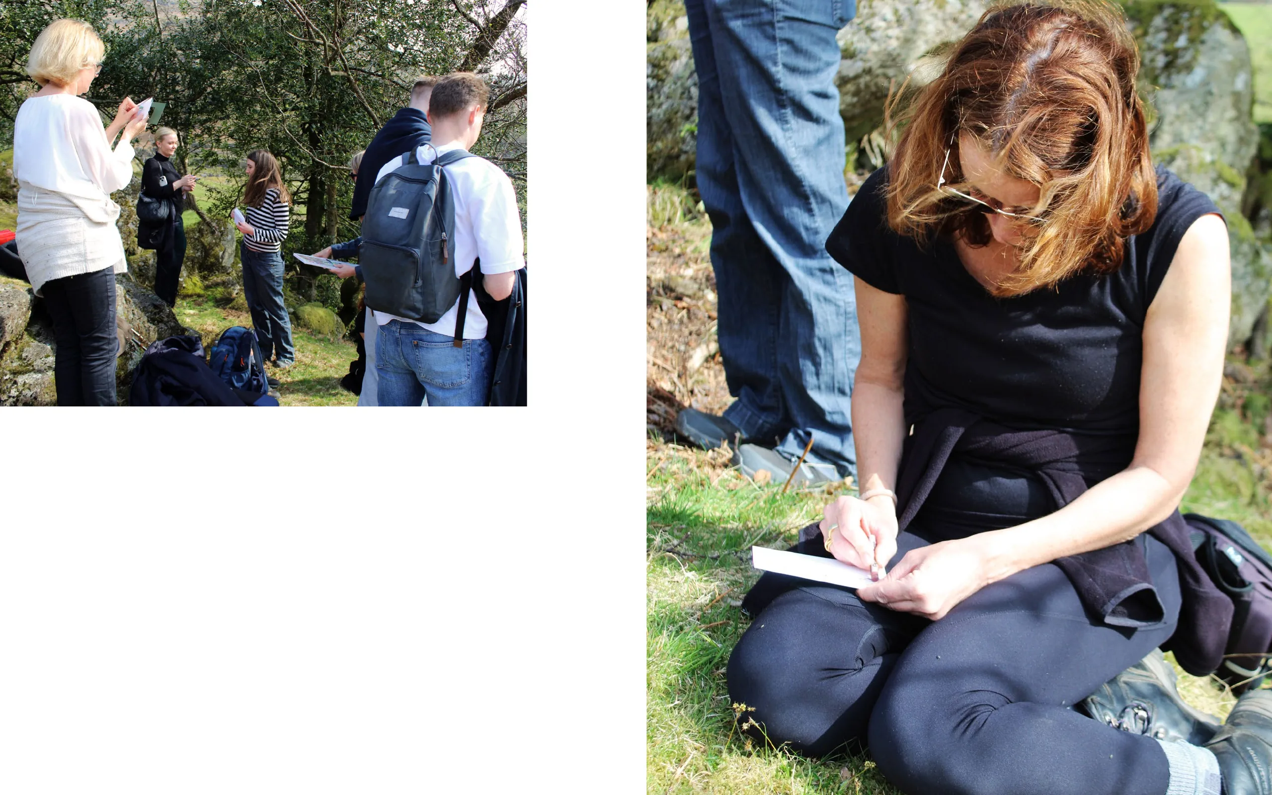 Photographic series and social media mock-up from Map the Moment